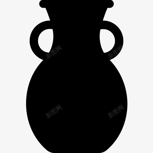花瓶花盆骨灰盒图标svg_新图网 https://ixintu.com 内部和装饰雕文图标 容器 花瓶 花盆 骨灰盒