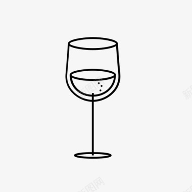 白葡萄酒杯白葡萄酒酒杯图标图标