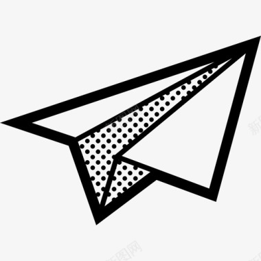 纸飞机电子邮件发送图标图标