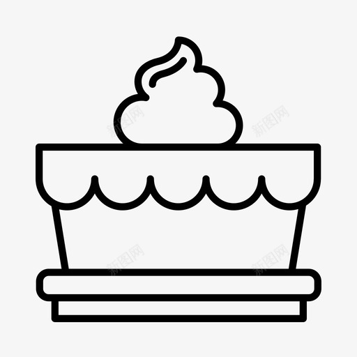 食物蛋糕圣诞节图标svg_新图网 https://ixintu.com 圣诞节 派对 糕点 蛋糕 食物