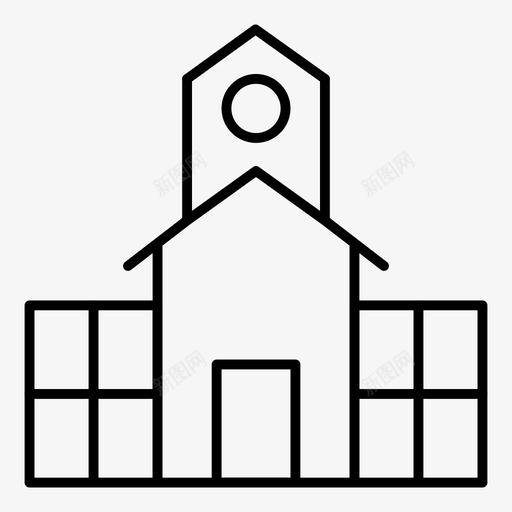 工厂建筑工业图标svg_新图网 https://ixintu.com 工业 工厂 建筑 房地产 房地产系列1