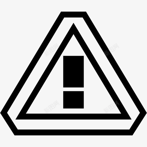 警告警报危险标志图标svg_新图网 https://ixintu.com 信号 危险标志 警告 警报 警报收集