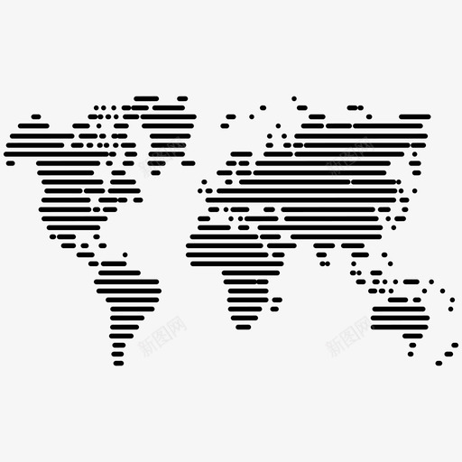 世界地图地球仪平面图图标svg_新图网 https://ixintu.com 世界地图 地球仪 平面图