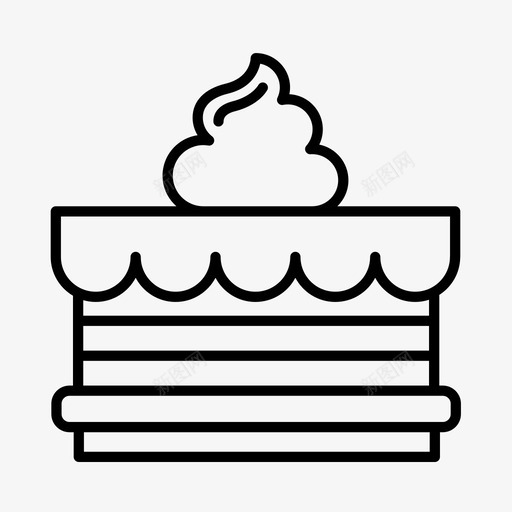 蛋糕圣诞节食物图标svg_新图网 https://ixintu.com 圣诞节 派对 糕点 蛋糕 食物 馅饼