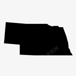 内布拉斯加州内布拉斯加州美国地理图标高清图片