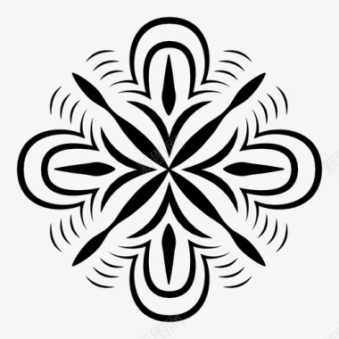 花植物学花瓣图标图标