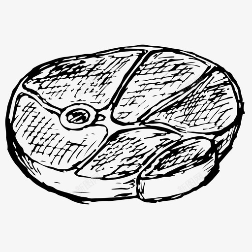 肉豆食物图标svg_新图网 https://ixintu.com 手绘 牛排 猪肉 肉 豆 食物