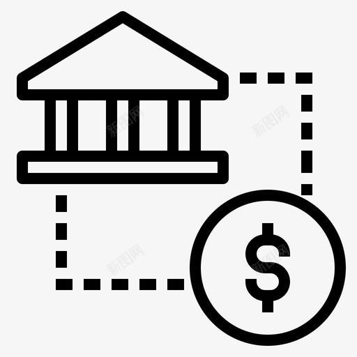 银行流通硬币图标svg_新图网 https://ixintu.com 流通 硬币 货币 货币管理 银行