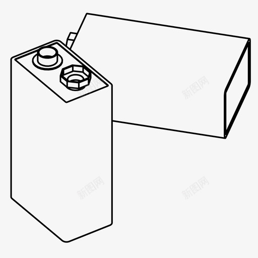 9v电池充电电力图标svg_新图网 https://ixintu.com 9v电池 充电 电力 电源 能源 能源供应