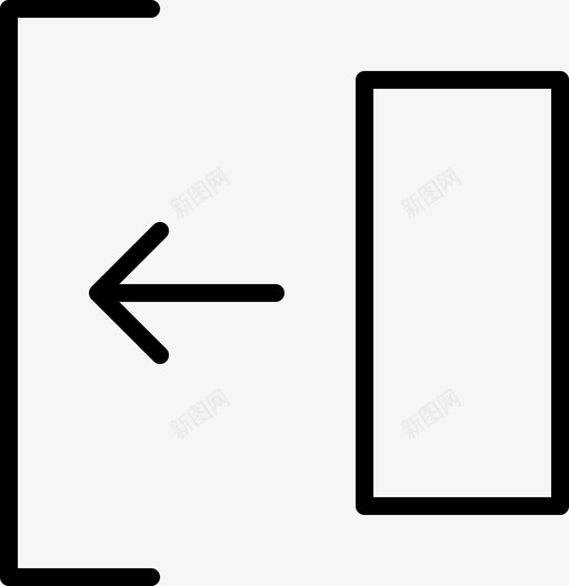 放置活动连接图标svg_新图网 https://ixintu.com 放置 活动 移动 箭头和方框细 运动 连接