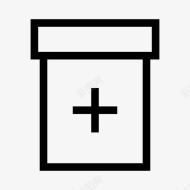 药瓶药盒药图标图标
