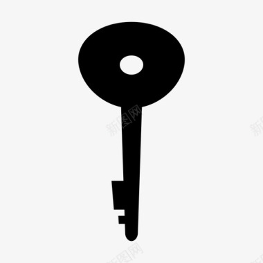 钥匙密码锁图标图标