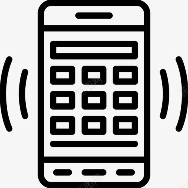 手机应用程序按钮通信图标图标