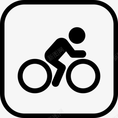 自行车租赁运输指示图标图标