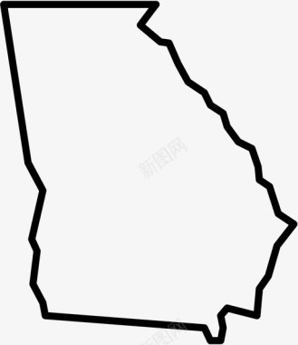 乔治亚州美国亚特兰大图标图标