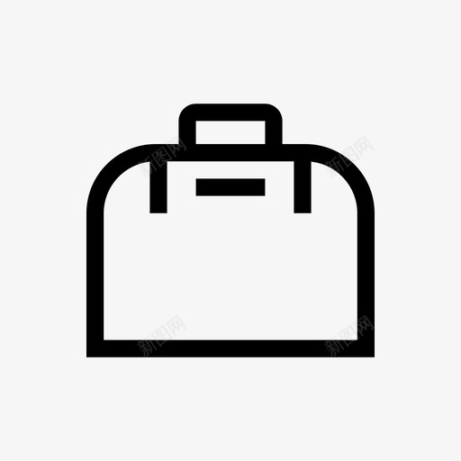 旅行袋行李袋运输厚轮廓图标svg_新图网 https://ixintu.com 旅行袋 行李袋 运输厚轮廓
