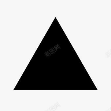 三角形金字塔向上图标图标