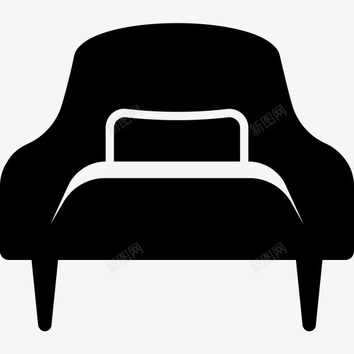 豪华椅家具座椅图标svg_新图网 https://ixintu.com 室内装饰雕纹图标 家具 座椅 豪华椅