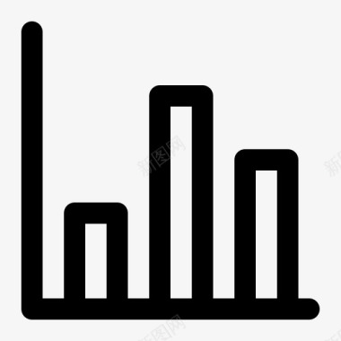 分析条形图财务图标图标