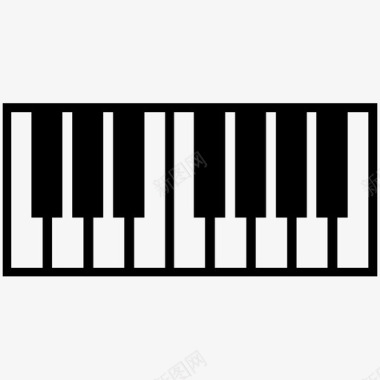 钢琴电钢琴音乐图标图标