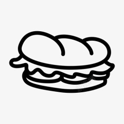 烹饪三明治烘焙烹饪图标高清图片