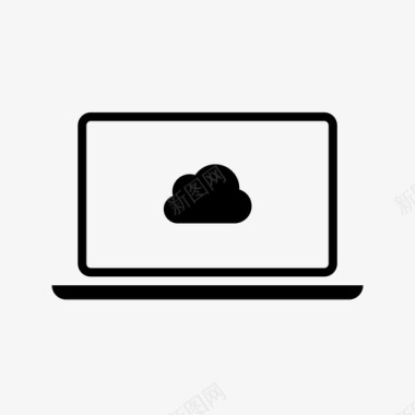 云设备云计算机云存储图标图标