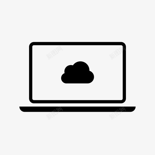 云设备云计算机云存储图标svg_新图网 https://ixintu.com 云存储 云计算机 云设备 笔记本电脑 计算机