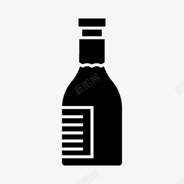 饮料瓶子烹饪图标图标