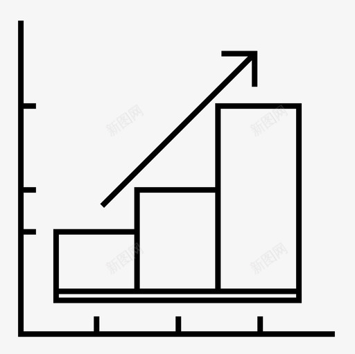 增长业务条形图图表图标svg_新图网 https://ixintu.com 图表 增长 增长业务 条形图 财务