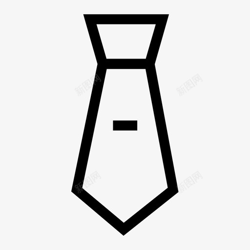 领带服装优雅图标svg_新图网 https://ixintu.com 优雅 时尚 服装 领带