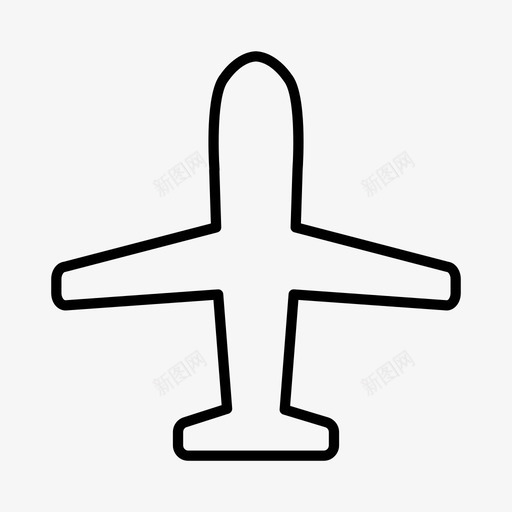 飞机电子商务运输图标svg_新图网 https://ixintu.com 旅游 电子商务 运输 飞机
