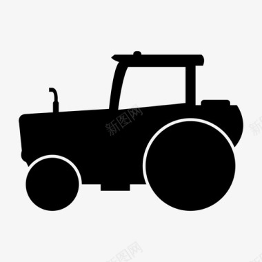 拖拉机农业机械图标图标