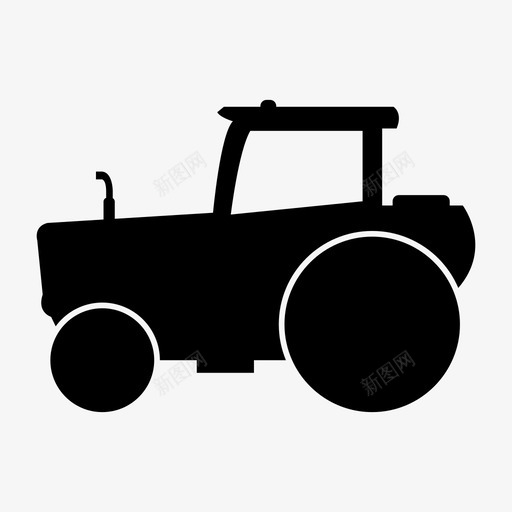 拖拉机农业机械图标svg_新图网 https://ixintu.com 农业 拖拉机 机械 现代