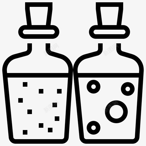 油瓶子放松图标svg_新图网 https://ixintu.com 放松 水疗 水疗元素2 油 治疗 瓶子