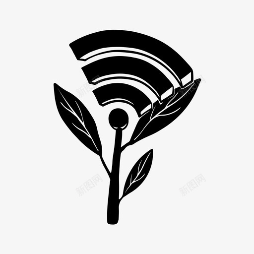 wifi广播手绘素描图标svg_新图网 https://ixintu.com wifi 万维网 互联网 信号 广播 手绘素描 欣欣向荣