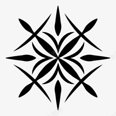 花植物学花瓣图标图标