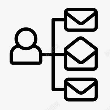 收件箱联系人邮件图标图标