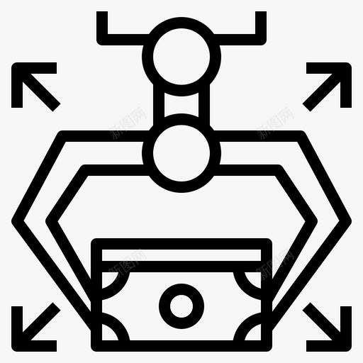 现金流资金投资图标svg_新图网 https://ixintu.com 投资 现金流 货币 资金 金融投资