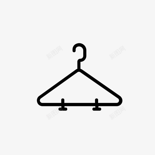 衣架服装店衣架套装1图标svg_新图网 https://ixintu.com 服装店 衣架 衣架套装1