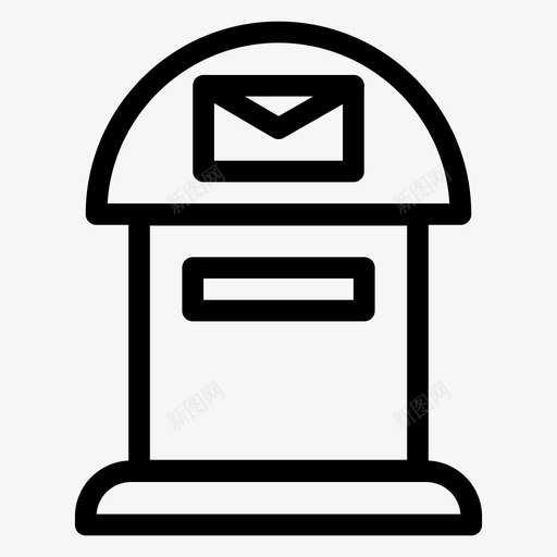 信件信箱办公室图标svg_新图网 https://ixintu.com 信件 信箱 办公室 房地产 房地产实线图标 邮政