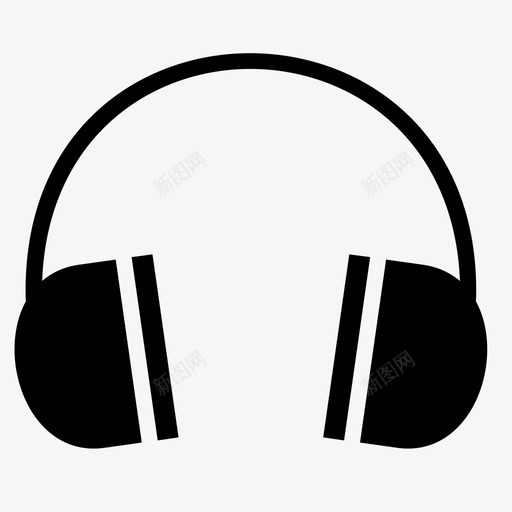 耳机配件音乐图标svg_新图网 https://ixintu.com 歌曲 耳机 配件 音乐