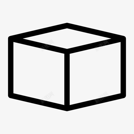 箱子立方体装运图标svg_新图网 https://ixintu.com 立方体 箱子 装运