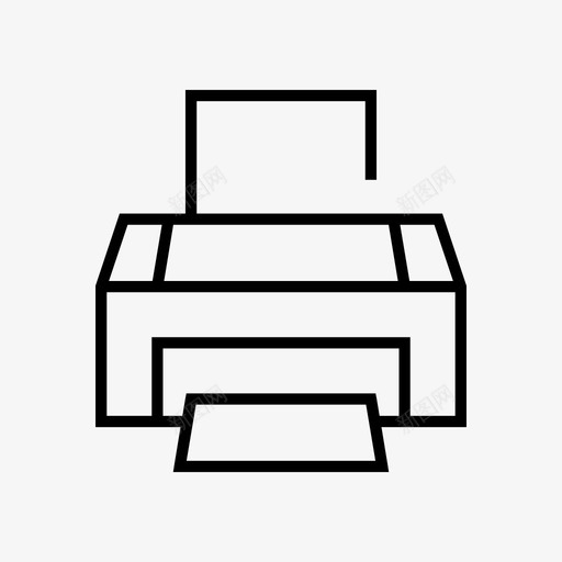 打印机文件纸张图标svg_新图网 https://ixintu.com 工作站 打印机 扫描仪 文件 纸张 设备