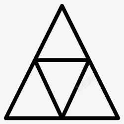 三角漂浮块三角形抽象块图标高清图片