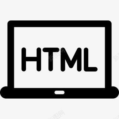 HTML笔记本电脑浏览器技术开发图标图标