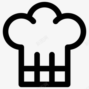 厨师帽烹饪玩具图标图标