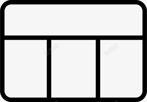 布局网格体系结构元素图标图标