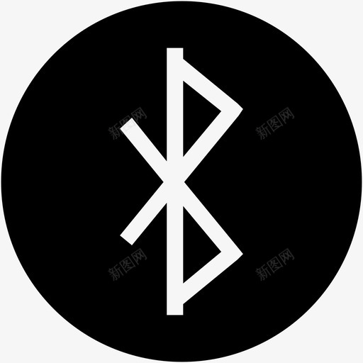 蓝牙应用电子图标svg_新图网 https://ixintu.com 传输 信号 充电电源 应用 技术 电子 电池 蓝牙