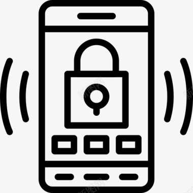 手机安全应用程序按钮图标图标