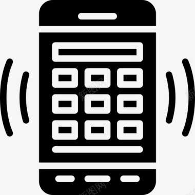 手机应用程序按钮通信图标图标